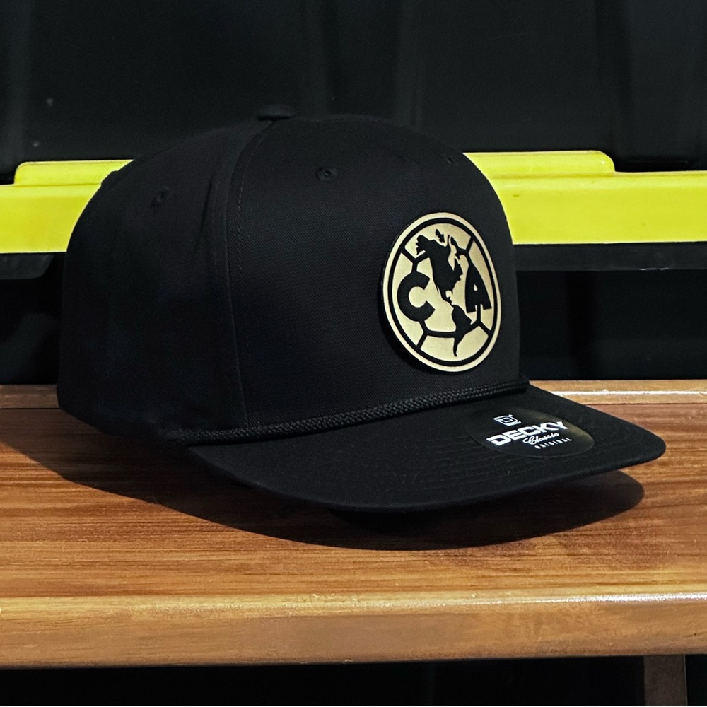Club America Football Hat Aguilas del America soccer Logo SnapBack Hat Black Hat